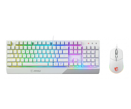 Zestaw (Mysz + Klawiatura) MSI Zestaw Klawiatura + Mysz Vigor GK30 Combo biały S11-04US319-CLA